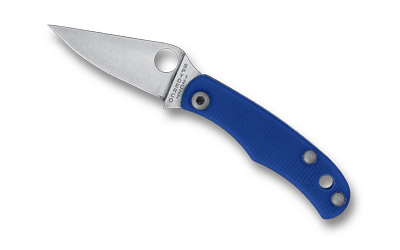 Spyderco Bug Folding Knife 1.27 in 12C27 Sandvik SS Blue G-10