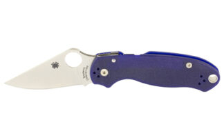 Spyderco Para 3 2.95 in Folding Knife, Dark Blue Textured G10 Handle