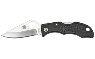 Spyderco Ladybug 3 Folder 1.94 in Blade, Plain VG-10 SS, Black FRN