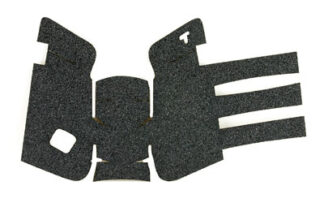 TALON Grips Inc Gen4 Glock 19/23/25/32/38 Medium Backstrap Granulate Wrap-Around Grip, Black