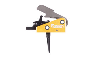 Timney 667SST Competition Trigger Single-Stage Straight 3 lb Black/Gold for AR-15