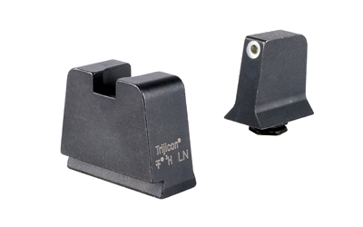 Trijicon Suppressor/Optic Height Night Sights GLK 42/43/43X/48, Green Lamps, White Front