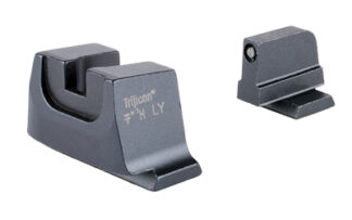 Trijicon Suppressor/Optic Height Night Sight Set M&P M2.0 Square Notch, 3-Dot, Green Lamps
