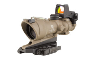 Trijicon ACOG 4x32 Illuminated Green Crosshair 5.56 W/ RMR Type 2, Flat Dark Earth