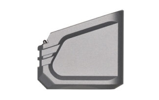 Tyrant CNC Magazine Extension for Glock 17/19X +6/5 Gray Aluminum