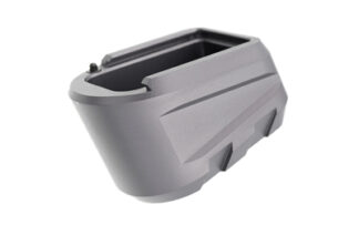 Tyrant CNC P365 X-Macro +3 Magazine Extension, 9mm, Gray Anodized 6061 Aluminum