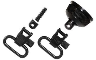 Uncle Mikes 18002 Remington 870 Express Mag Cap Swivel Set with 3/4 in Wood Screw Base