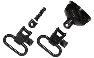 Uncle Mikes 18002 Remington 870 Express Mag Cap Swivel Set with 3/4 in Wood Screw Base