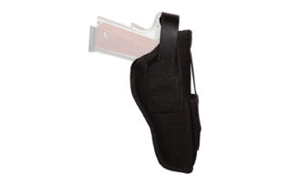 Uncle Mikes Sidekick Ambidextrous Hip Holster with Mag Pouch, Cordura, Size 5, Black