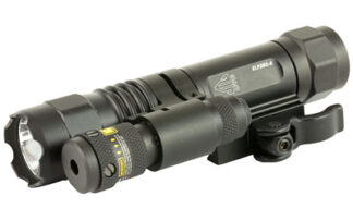 Leapers UTG P38 AccuShot LED Weapon Light with Adjustable Red Laser, 400 Lumen, Black