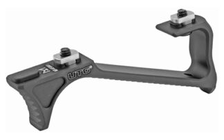 Leapers Ultra Slim Angled Foregrip with M-LOK, Matte Black Anodized 6061-T6 Aluminum