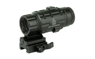 Leapers SWATFORCE 3X Magnifier Flip-to-Side with Quick-Detatch Mount, Black