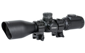 Leapers UTG AccuShot Precision Series 3-12x44 Rifle Scope, Dual Illuminated Mil-Dot Reticle