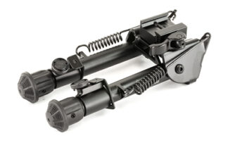 Leapers Tactical Op Bipod TL-BP78Q with QD Lever Mount, Aluminum, Black, 5.9-7.3 in Height