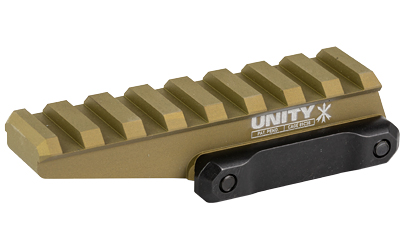 Unity Tactical FAST Optic Riser 2.26" Optical Height, Picatinny Rail, FDE