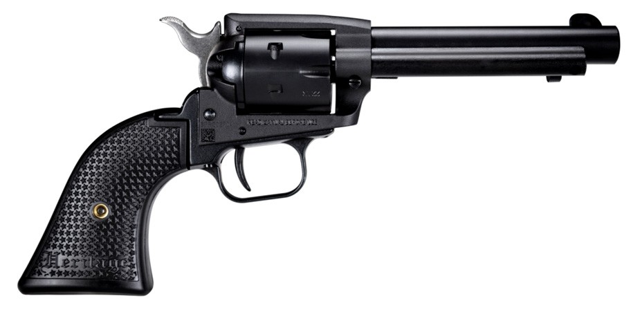 Heritage Arms Rough Rider .22 LR Single Action Revolver, 4.75 in, Black Satin, 6 Rounds