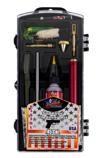 PROSHOT .45 CAL. PISTOL CLASSIC CLEANING KIT P45KIT