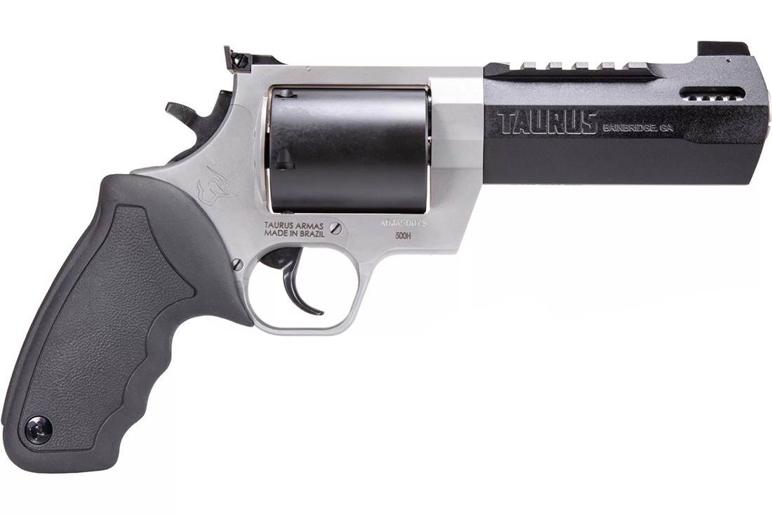 Taurus Raging Hunter .500 S&W Magnum 5.12 in Ported Revolver, 5 Rounds, Matte Black/Steel