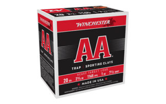 Winchester AA Target 20 Gauge Lead Shot #7.5, 2.75 in, 1 oz, 25-Round Box
