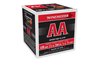 Winchester AA Super Sport Sporting Clay 410 Bore 2.5 in #7.5 Lead Shot, 1/2 oz, 25 Rounds