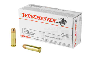 Winchester USA White Box .38 Special 130 gr Full Metal Jacket 50 Rounds
