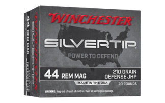 Winchester Silvertip .44 Magnum 210 Grain JHP, 20 Rounds Per Box
