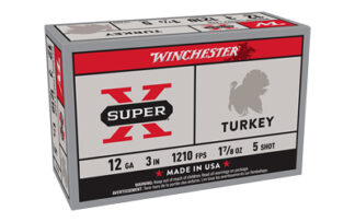 Winchester Super-X Super X Turkey 12 Gauge 3 in #5 1-7/8 oz 10 Rounds, Copper-Plated Lead