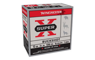 Winchester Super-X 12 Gauge 2.75 in 1 Buck Buckshot, 25 Rounds Per Box