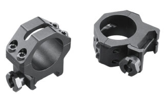 Weaver 4-Hole Tactical Ring Set 1 in Medium Height, Matte