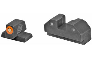 XS Sights R3D Night Sights 3-Dot Set, Orange Front Dot, Canik Fit