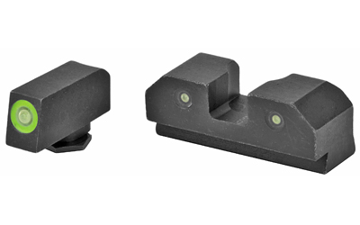XS Sights R3D Night Sights, Green Front