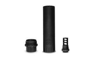 Yankee Hill Machine Turbo T3 5.56 NATO Suppressor with QD Muzzle Brake, Black, 1/2-28