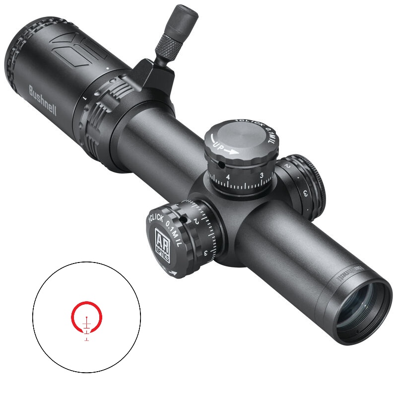 Bushnell AR Optics 1-4x24 BTR-1 Illuminated Reticle Scope, Black