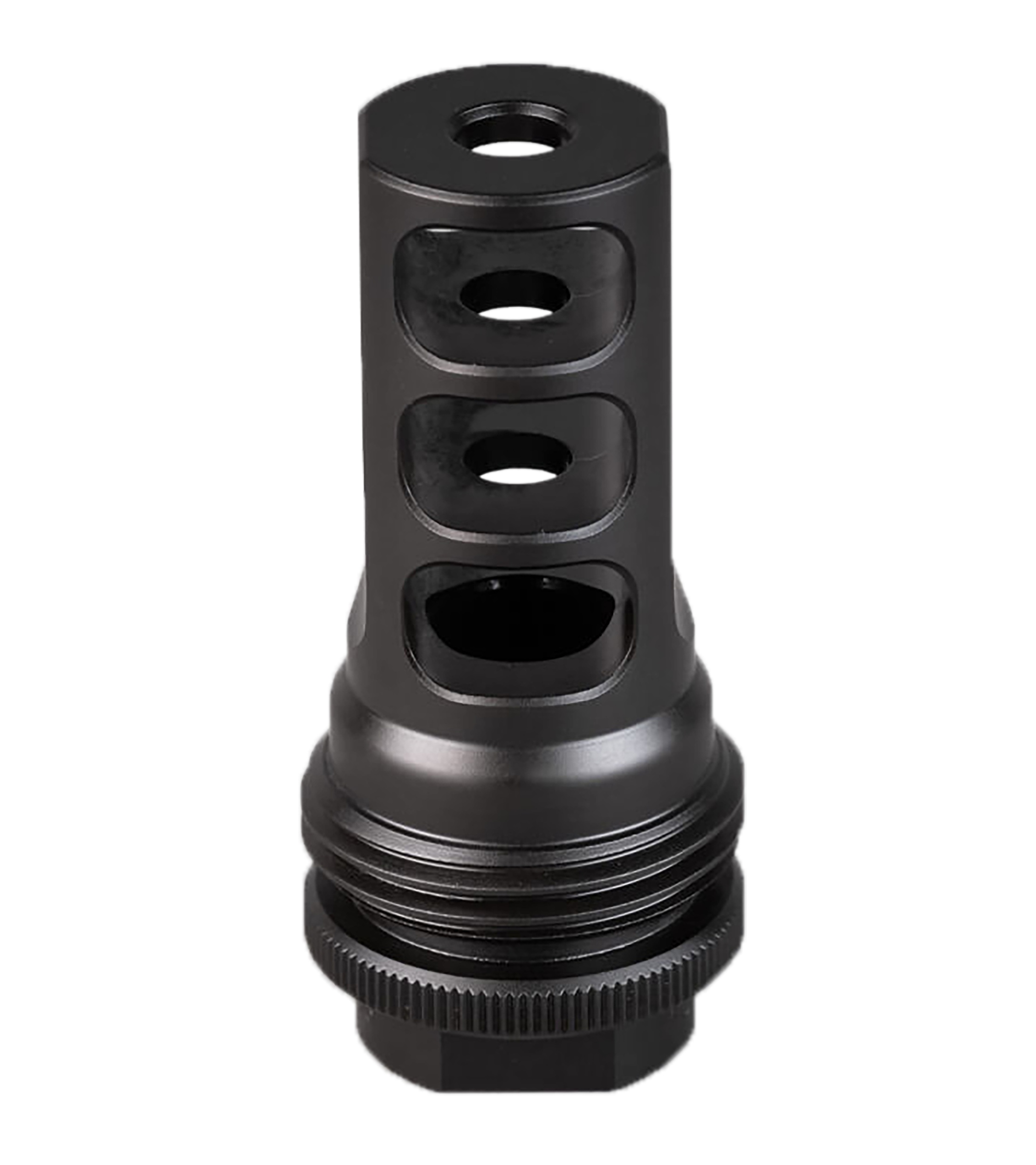 Silencer Co ASR Muzzle Brake 1/2x28, .223 REM/5.56 NATO, 3-Port, Black Nitride Finish