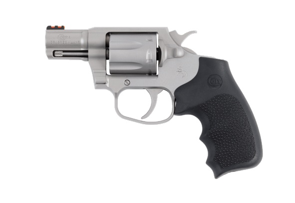 Colt Cobra Double/Single Action Revolver 2 in Barrel, 6 Rounds, Stainless Finish, Fiber Optic Sights