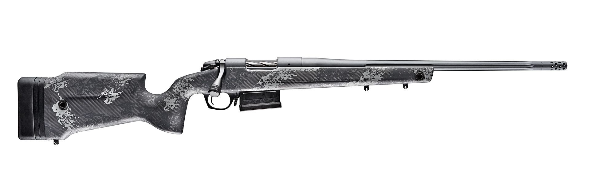 Bergara Premier Series B-14 Crest Bolt Action Rifle, 7mm PRC, 22 in, Sniper Gray Cerakote