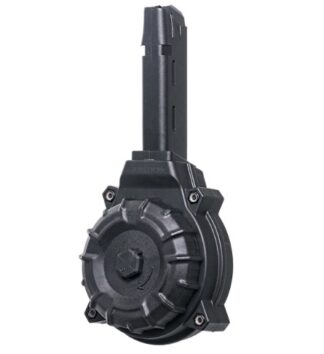 ProMag Glock 17/19 9mm 50-Round Drum Magazine, Black Polymer