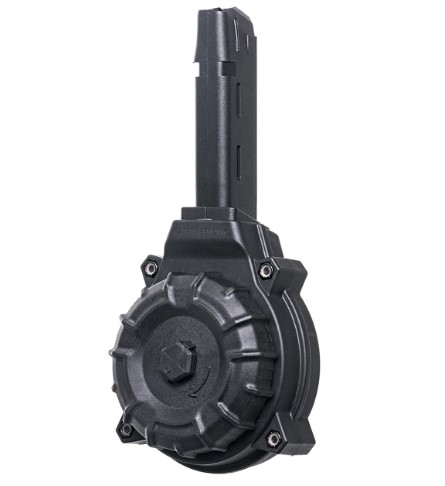 ProMag Glock 17/19 9mm 50-Round Drum Magazine, Black Polymer