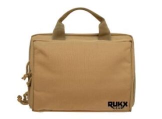 American Tactical / ATI Double Pistol Case (RUKX Gear) Tan 600D Polyester
