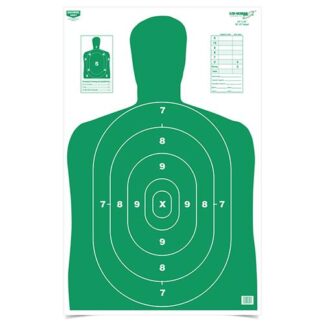 Birchwood Casey EZE-Scorer BC27 Green Paper Targets, 23 x 35 in, 100 Per Pkg