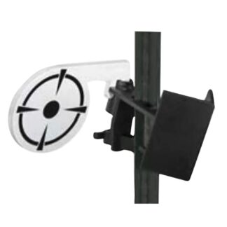 Birchwood Casey T-Post Dueling Target 3/8 in AR500 Steel Black/White