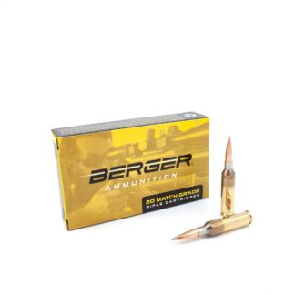 Berger Bullets 6MM Creedmoor 105gr Hybrid Target Match Ammunition, 20 Rounds