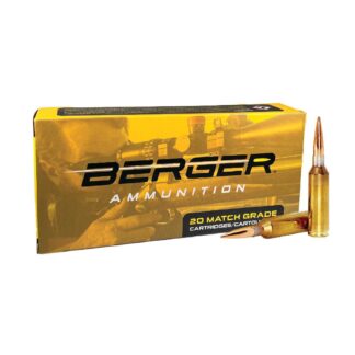 Berger Hybrid Target Rifle Ammunition 6.5 PRC 153.5 Grain OTM, 20 Rounds
