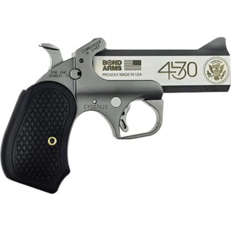Bond Arms Trump 45-70 Gov't Cyclops Single Action Derringer, 4.25 in Barrel, Satin Stainless