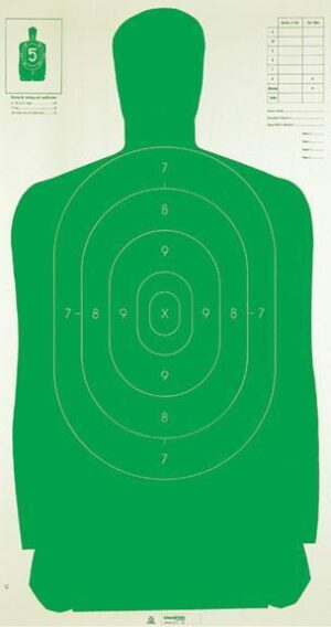 Champion LE Silhouette Paper Target 24 in x 45 in Green, 100-Pack