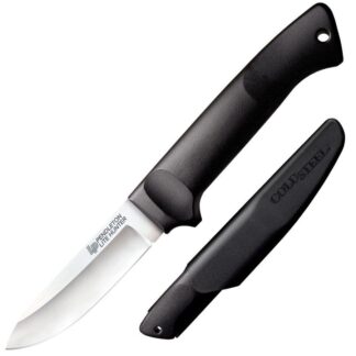 Cold Steel Pendleton Lite Hunter Fixed Blade Knife, 3.63 in 4116 SS Drop Point, Black Polypropylene