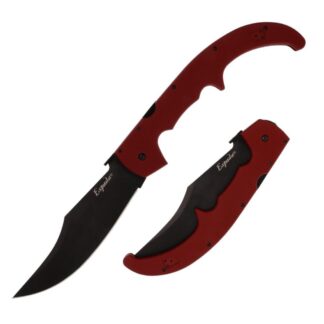 Cold Steel Espada XL Folding Knife 7-1/2 in Clip Point Blade Ruby Red