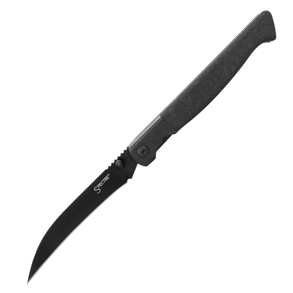 Cold Steel 60 Series Specter Folding Knife 3.80 in Hawkbill Blade, Matte Black PVD