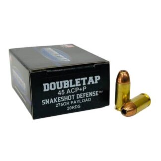 Double Tap DT SnakeShot Handgun Ammunition .45 ACP(+P) 275gr JHP 20/ct