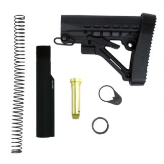 TacFire AR-15/M4 Mil-Spec Stock Kit, 6-Position with QD Swivel